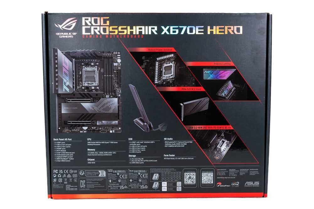Материнская плата ASUS ROG CROSSHAIR X670E HERO (new)