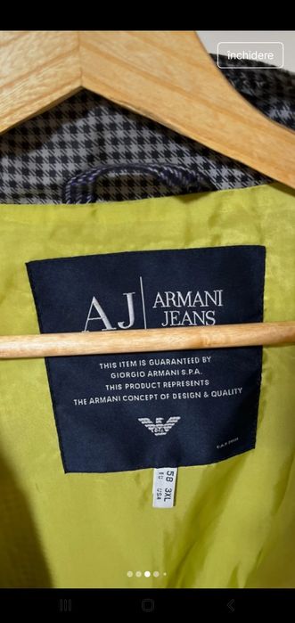 Geaca barbati Armani jeans originala xxxl