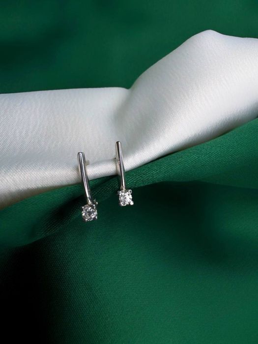 Серьги с бриллиантами 585 пробы