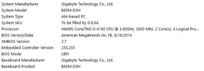 Sistem Desktop Gigabyte - Intel i3 3.60GHz
