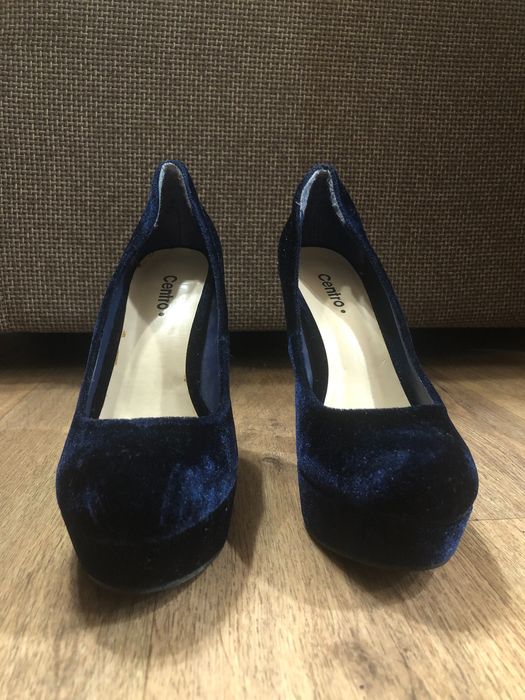 Туфли бархатные женские