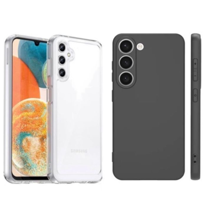 Husa Silicon Neagra / Clara 0.25MM - Samsung A21S/A22/A23/A25/A24/A26