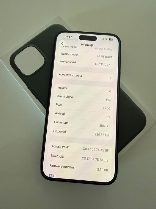 Vând iPhone 15 plus