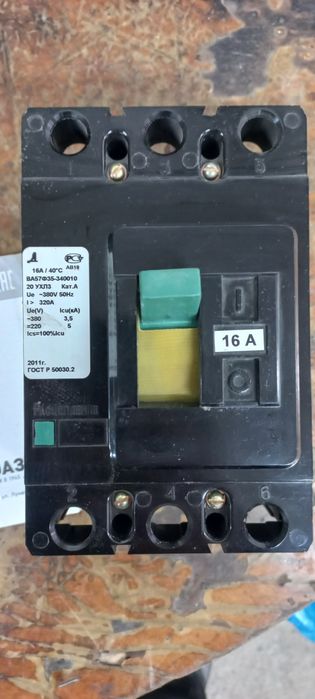 Выключатель автоматический 16А, 380В