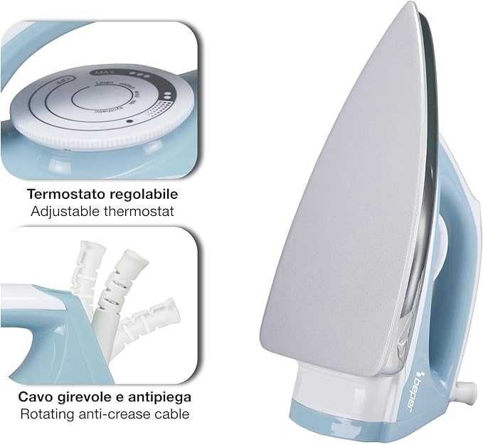 Суха ютия, идеална за деликатни тъкани BEPER P204FER250