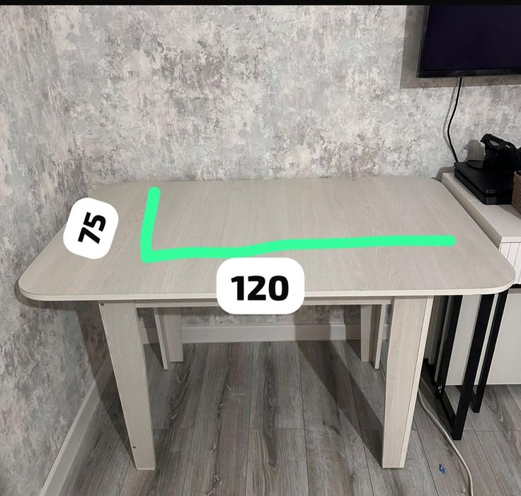 Стол размер 120×75мм