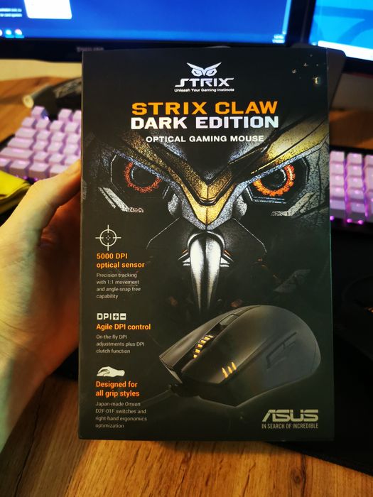 Mouse gaming Asus Strix Claw dark edition