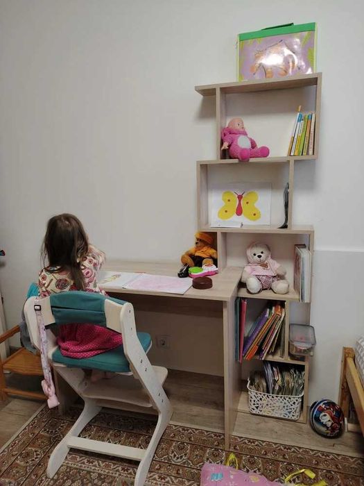 Письменный компьютерный стол с полками —  (ЛМДФ, YANA ECO MEBEL)