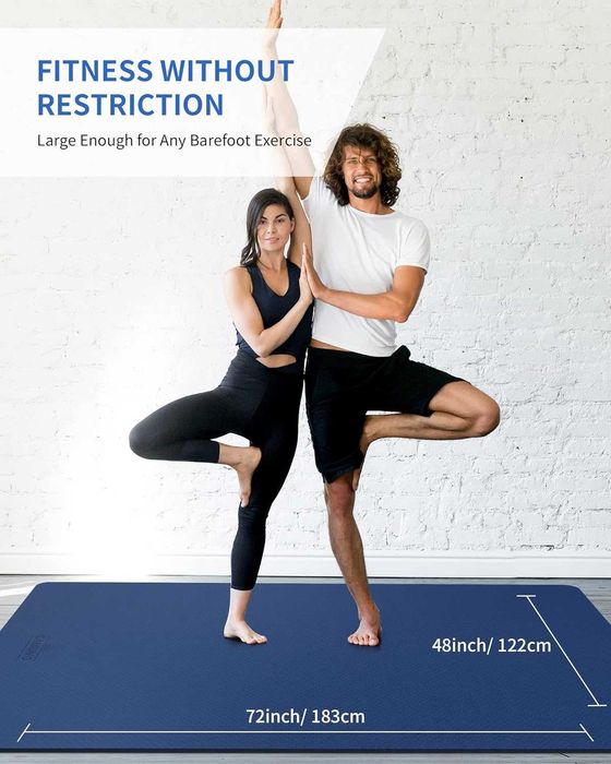 Голяма спортна постелка 183 x 122 см, за йога , фитнес , пилатес