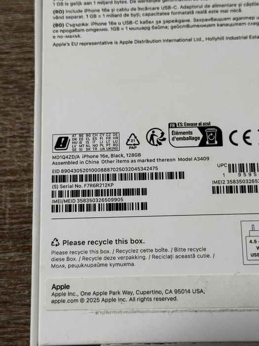 iPhone 16e 128GB Нов