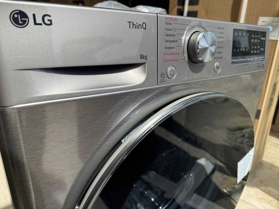 Стиральная машина LG 8 кг F2V5PS2S AI DD Inverter Steam ThinQ™