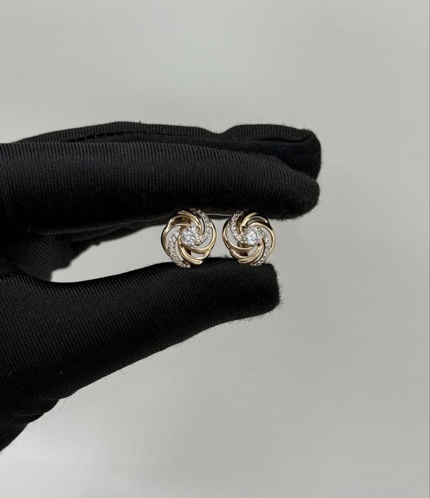 Золотые серьги 585 | Красное золото | 3,18