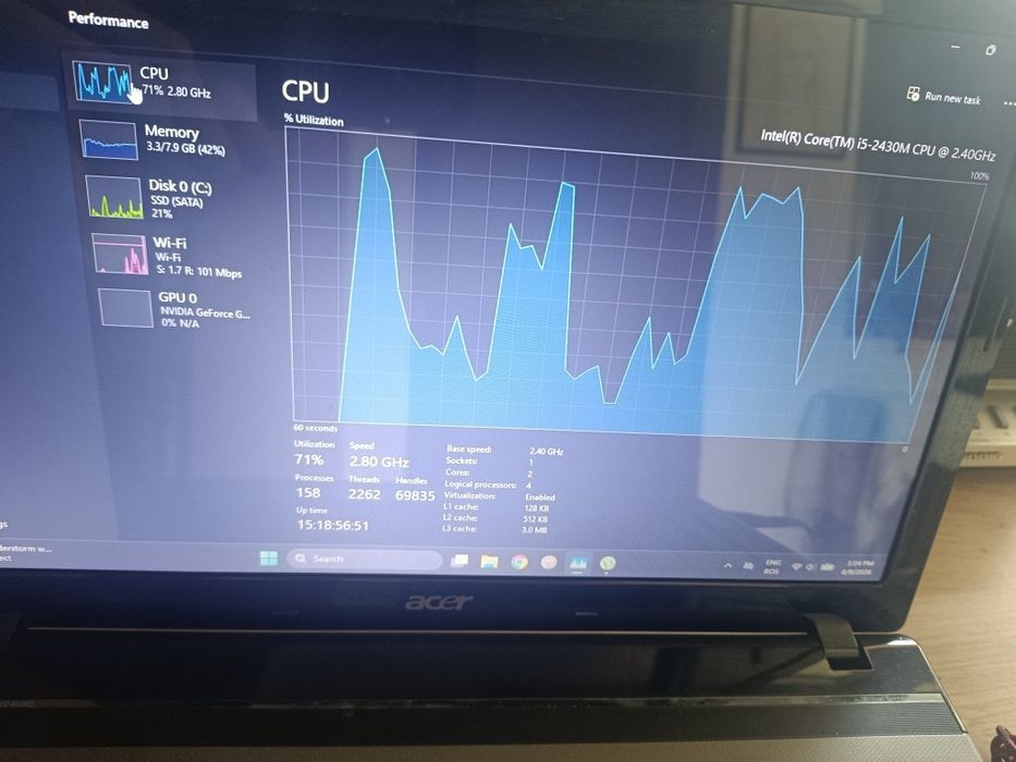 Acer Aspire I5 placa video 1 Gb