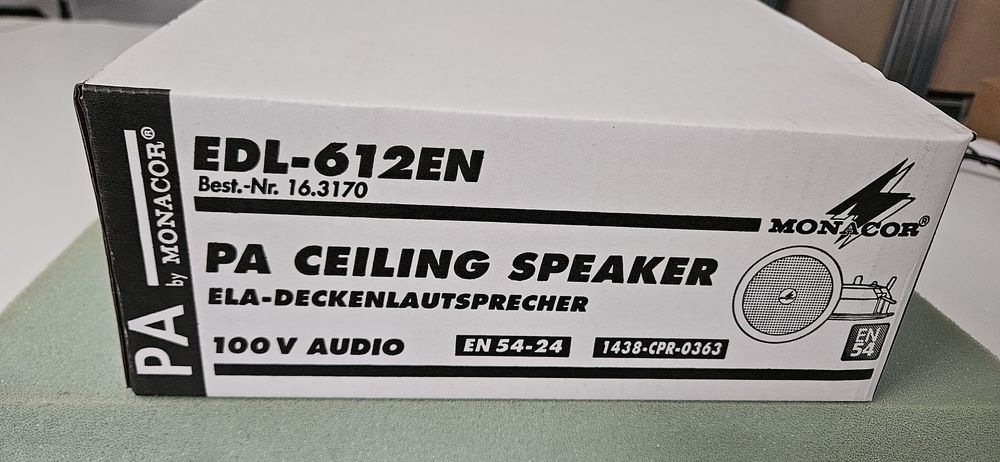 Difuzor de tavan Monacor EDL-612 12W/100V