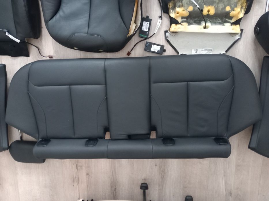 Interior scaun bancheta spate piele neagra încălzită BMW F34 F30 F20