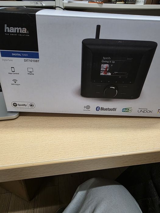 Tuner Digital Hama DIT1010BT (Nou/Sigilat) - Internet Radio, DAB+, Bluetooth, Spotify