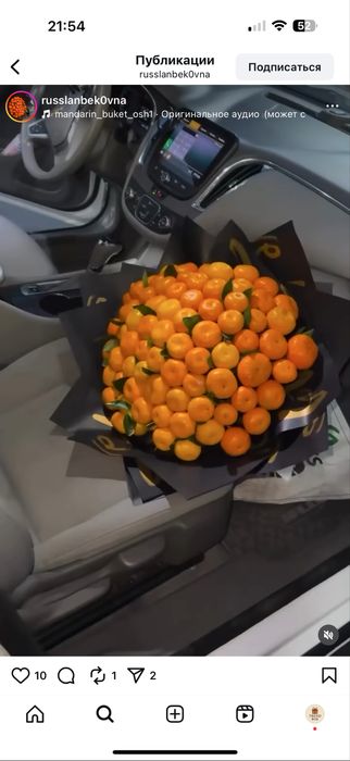 Трендовые мандарины букеты