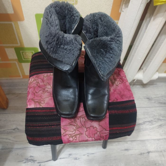 Сапожки натуральная кожа и мех натуральный 39 размер