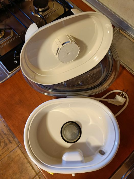 TEFAL Aparat gatit cu aburi 900W, 9L, 3 compartimente, timer, KeepWarm