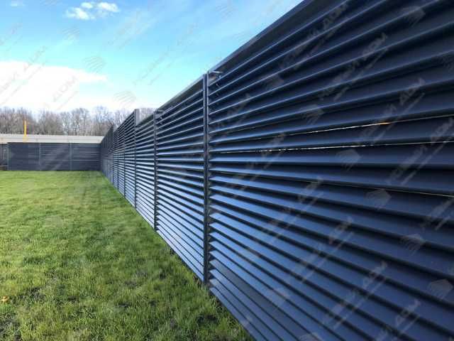 Забор жалюзи горизонтальный