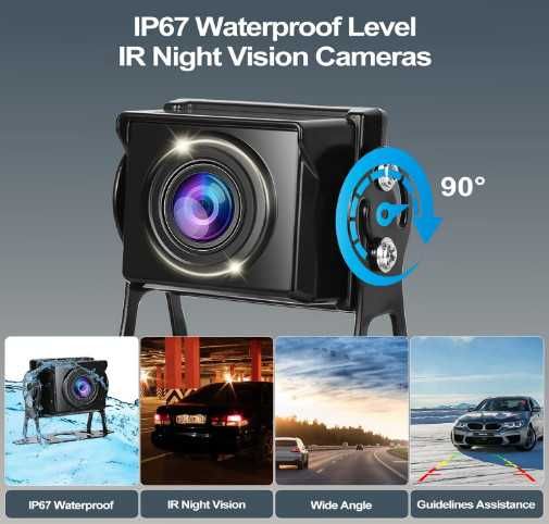 CAMECHO RV комплект камери за заден ход: 3 камери