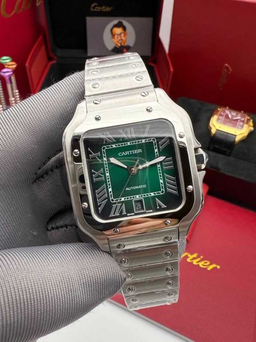 cartier santos 100 silver colectie
