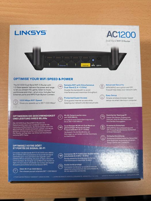 Рутер Linksys E5400 AC1200 Dual-Band