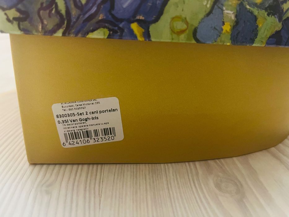 Van Gogh - set 2 cani de portelan 0.35l