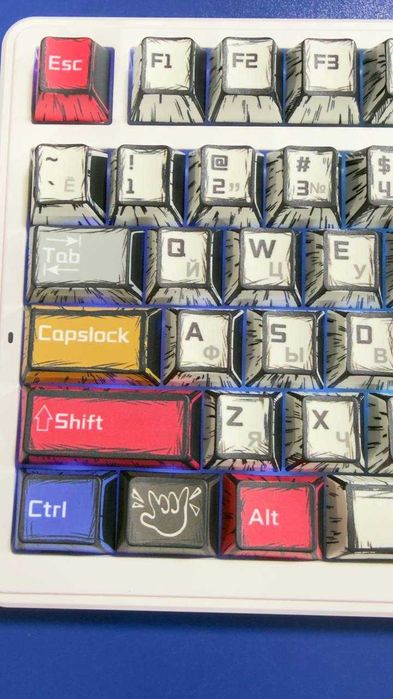 Клавиатура AULA F99 Comics RU/EN-оригинал Leobog Star Vector Switc