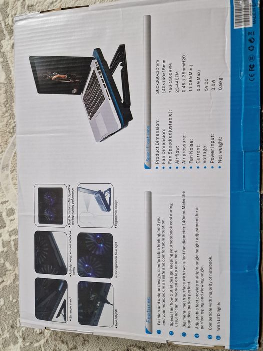 Подставка для охлаждения ноутбука/планшета