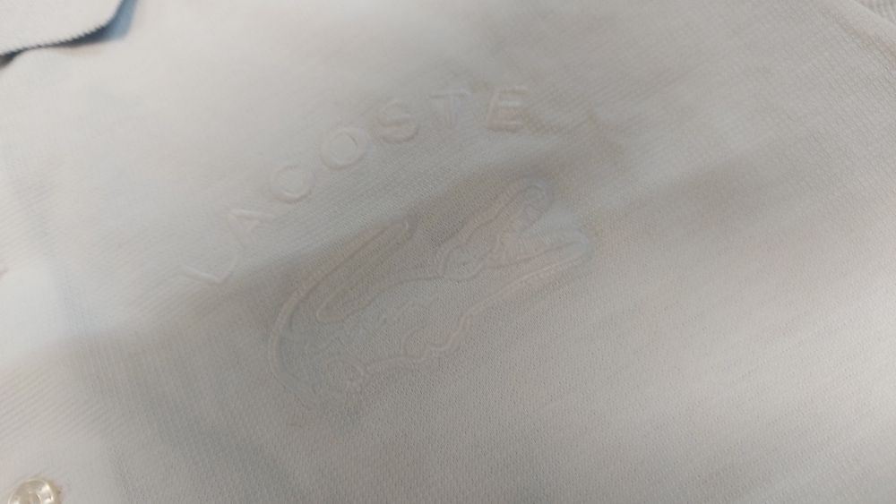 Lacoste тениска с Бяла бродерия L размер