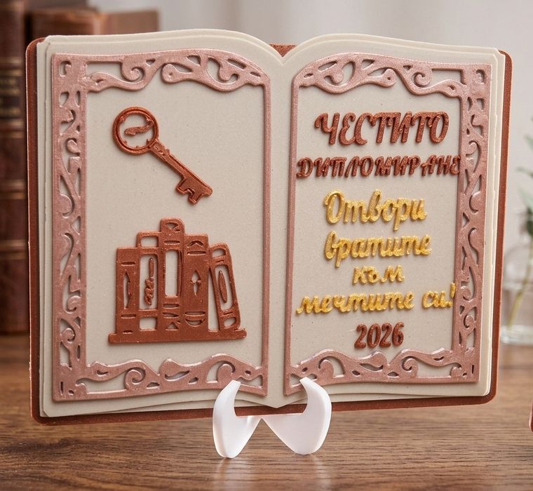 Персонализирани 3D книжки с пожелания за бал и дипломиране 2026
