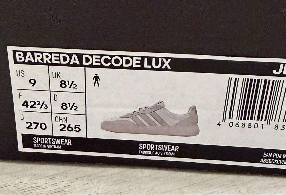 мужские кеды adidas barreda decode