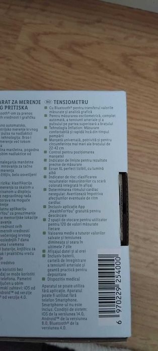 Tensiometru cu bluetooth,nou sigilat