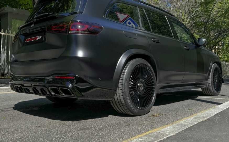 Заден DIffuser с накрайници GLS 63 AMG Хром/черен