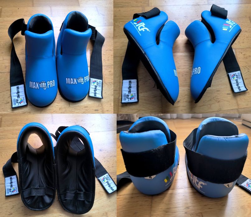 Екипировка за таекуондо ITF (ръкавици, каски, фути, протектори, капи))