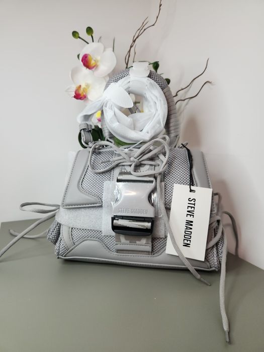 Steve Madden – дамска чанта тип маратонка, сива