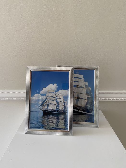 Рамка А4 с подставкой. Серебро. г.Актау