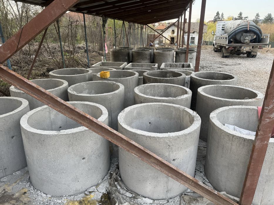 Бетонни пръстени за септични ями герани и водомерни шахти