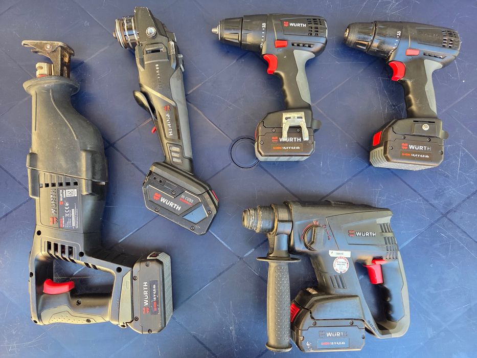 Комплект акумулаторни машини WÜRTH 18V – мощни, професионални