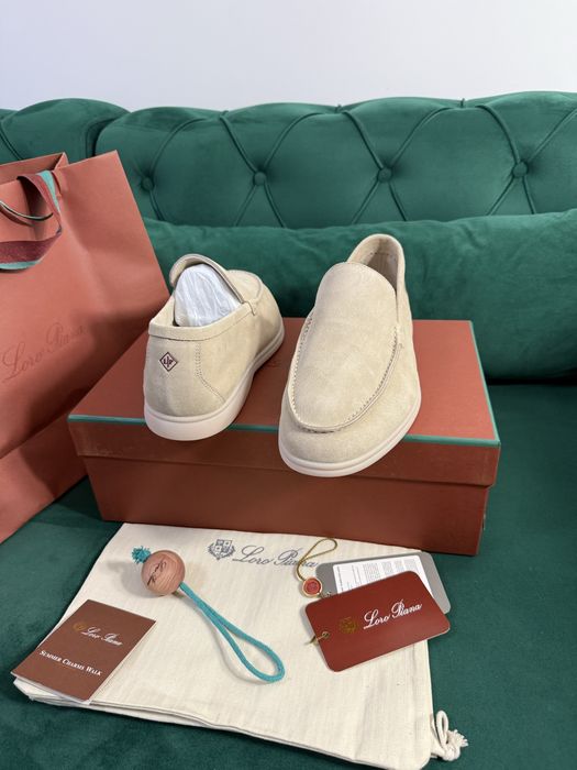 Mocasini Loro Piana piele naturala 100% Full Box colectie noua