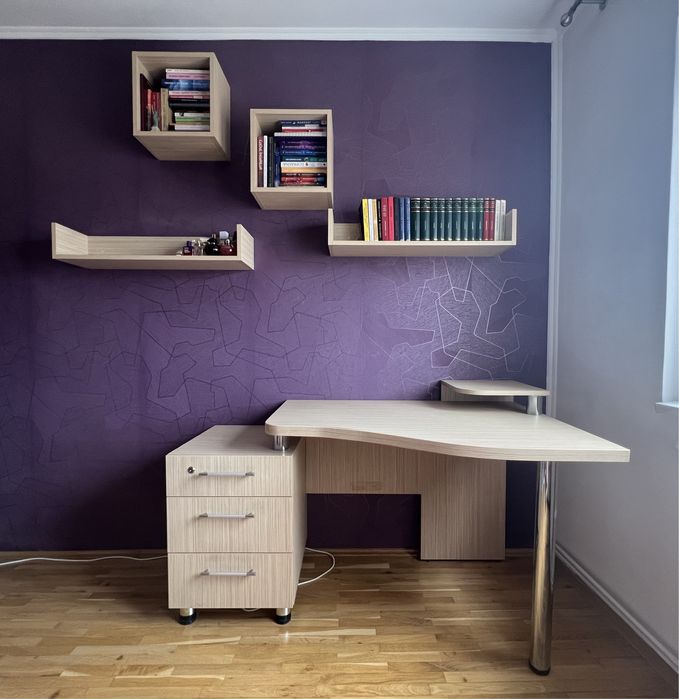 Birou cu masa se lucru si sertare