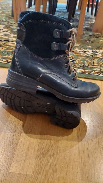 Дамски боти  38 кожа/ велур