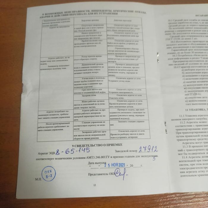 Ливнынасос эцв 8-65-145