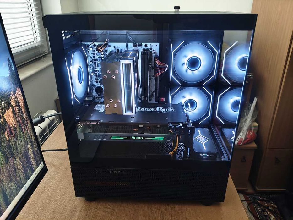 Геймърски компютър, Ryzen 5500, Gtx 1080, 16gb Ram, 960Gb SSD