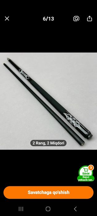 Mustahkam 13mm Uchi Bilan Bilyard Kiyi