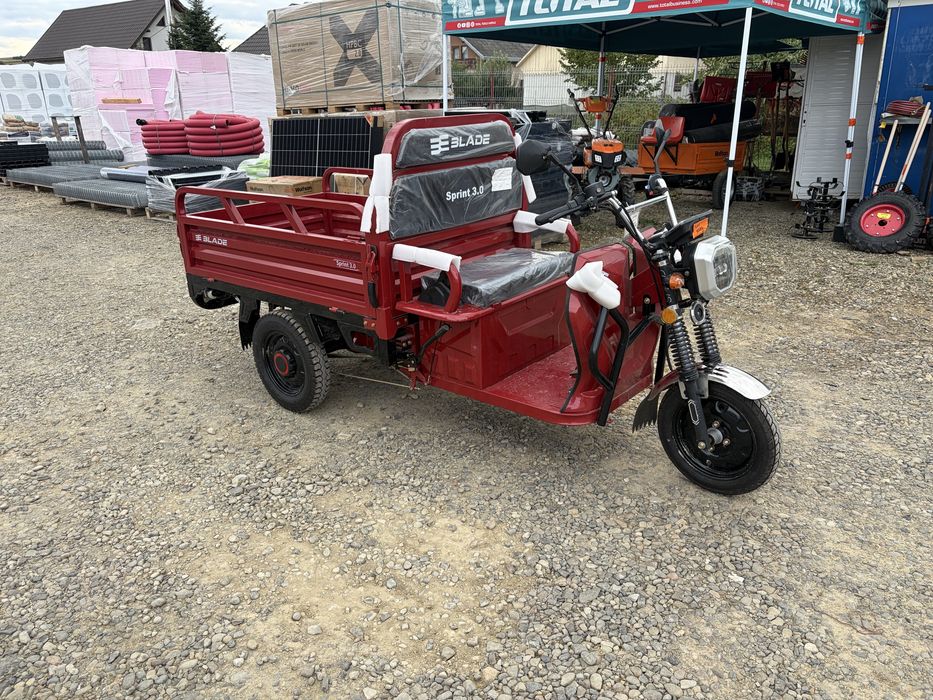 Triciclu electric cargo BLADE Sprint 3.0, 2000 W, 600 kg