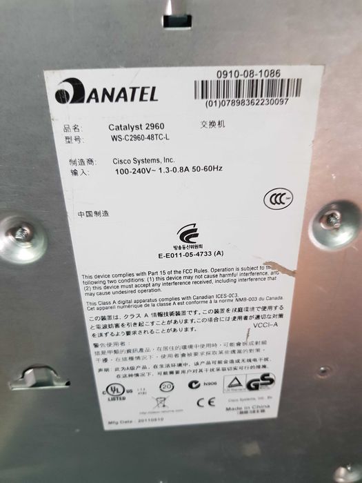 Switch Cisco Catalyst 2950 WS-C2960-48TC-L Fortinet FG-60C Hp Procurve 2510-48 J9020A OfficeConnect 1810-48g Switch j9660A 2510G-48