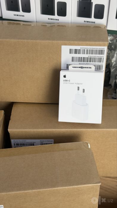 IPhone uchun Apple USB-C 20W tarmoqli zaryadlash qurilmasi, oq rang