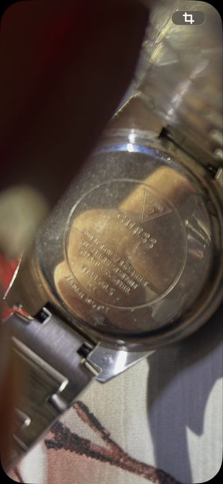 ceas guess dama,argintiu-auriu